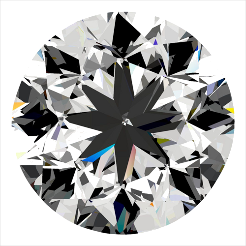 0.3 carat H-VS1 GD cut Natūralus Round Deimantas (1)