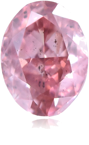 0.16 carat Fancy Intense  Pink-SI2 Natūralus Oval Deimantas (1)