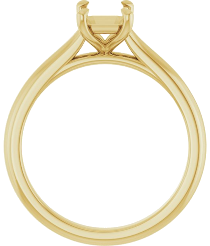 Sužadėtuvių Žiedas „Claw-Prong“ 14k yellow gold Emerald 7mm x 5mm (2)