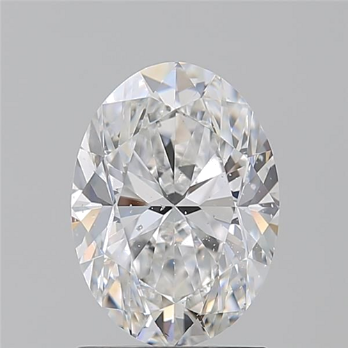 1.7 carat D-SI2 Natūralus Oval Deimantas (1)