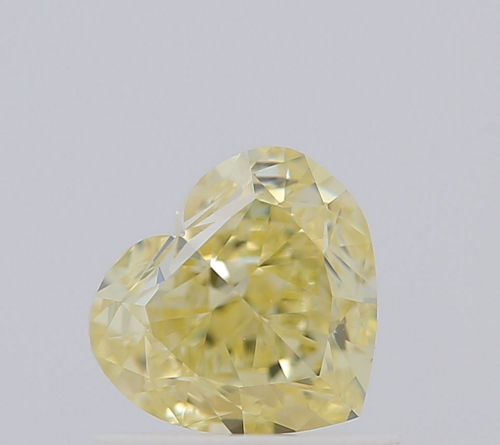 1.01 carat Fancy Yellow-VS2 Natūralus Heart Deimantas (1)