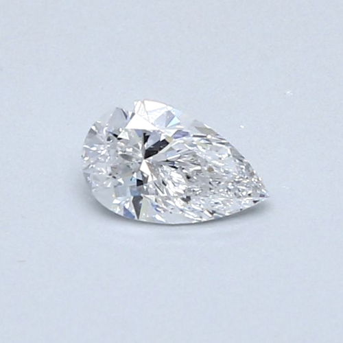 0.3 carat D-VS1 Natūralus Pear Deimantas (1)