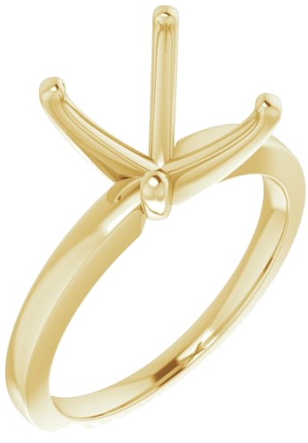 Sužadėtuvių Žiedas „Solitaire“ 585 Geltonojo Aukso Oval 11mm x 9mm (1)