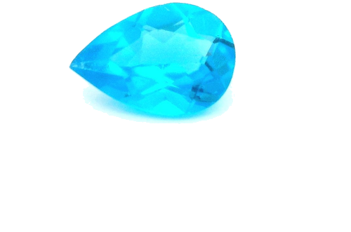0.45 carat BLUE Pear Apatite (1)