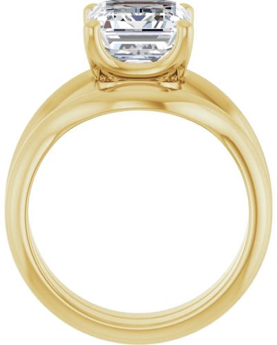 Sužadėtuvių Žiedas „Solitaire Crown-Inspired“ 14k yellow gold Emerald 10mm x 8mm (7)