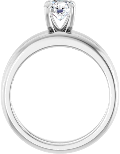 Sužadėtuvių Žiedas „Claw-Prong Solitaire“ 14k white gold Round 5.8mm (7)