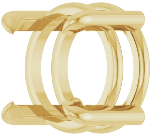 14K Yellow 8 mm Round Pendant Mounting (2)