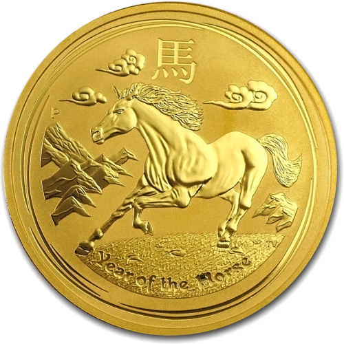 1 oz Year of the Horse (Lunar II) 2014 Australia Gold coin (1)