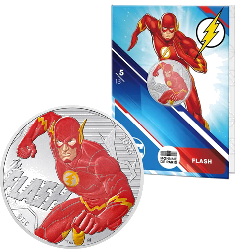 10 евро Сребърна монета FLASH 2025 г от Франция в BU карта (1)