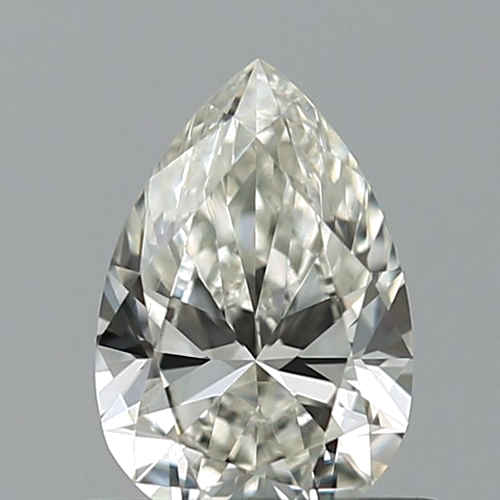 0.5 carat J-VVS1 Natūralus Pear Deimantas (1)