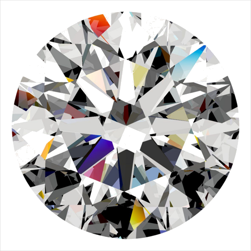 0.42 carat D-VVS1 Excellent cut Natūralus Round Deimantas (1)