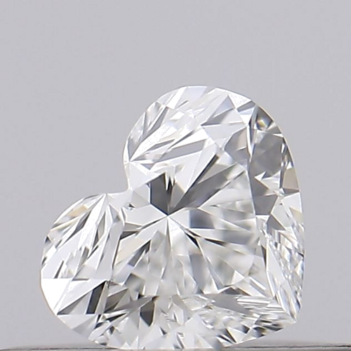 0.21 carat F-VVS2 Natūralus Heart Deimantas (1)