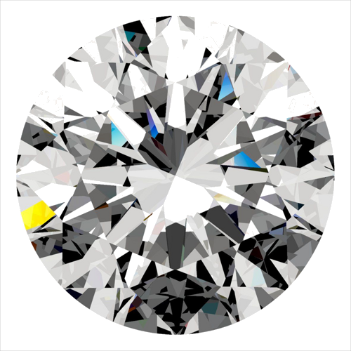 0.5 carat D-VS1 Excellent cut Natūralus Round Deimantas (1)