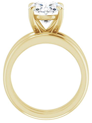 Sužadėtuvių Žiedas „Claw-Prong Solitaire“ 18k yellow gold Oval 11mm x 9mm (7)