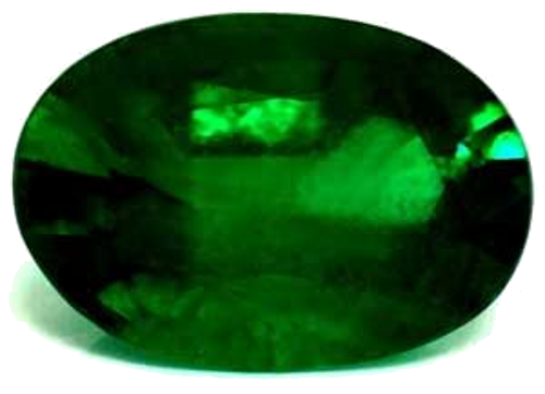0.68 carat GREEN Oval Smaragdas (1)