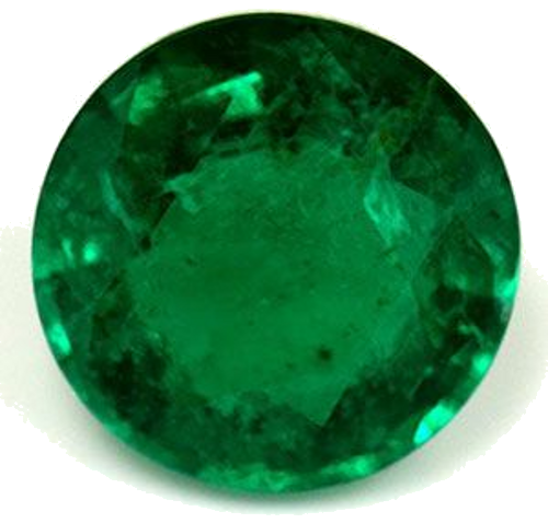 0.6 carat GREEN Round Smaragdas (1)