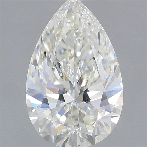 0.57 carat I-VVS1 Natūralus Pear Deimantas (1)