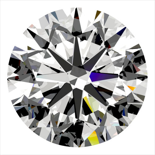 0.5 carat I-VS2 Very Good cut Natūralus Round Deimantas (1)