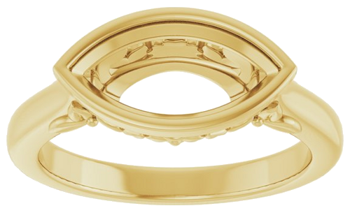 Sužadėtuvių Žiedas „Bezel-Set“ 14k yellow gold Marquise 12mm x 6mm (3)