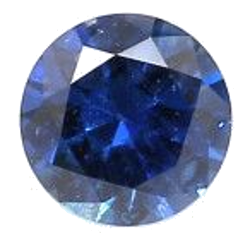 0.26 carat BLUE BRILLIANT cut Round Safyras (1)