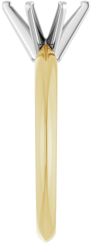 Sužadėtuvių Žiedas „Solitaire“ 585 Baltojo Ir Geltonojo Aukso Oval 7.75mm x 5.7mm (4)