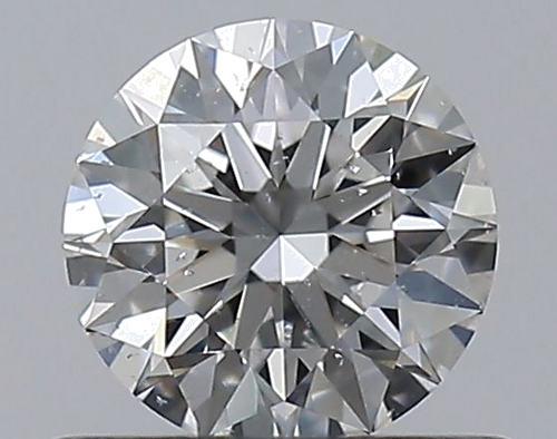 0.51 carat G-SI2 Excellent cut Natūralus Round Deimantas (1)