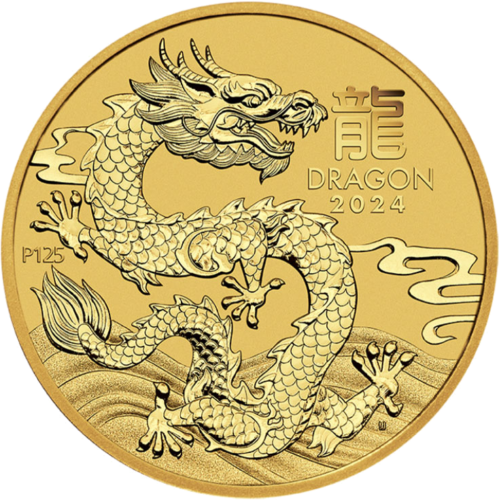 1 oz Year of the Dragon 2024 (Lunar III) Australia Gold Coin (1)