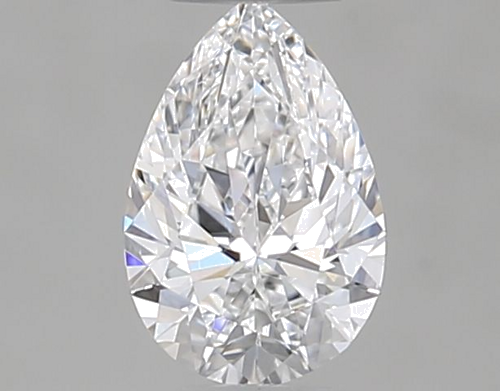 0.35 carat D-VVS2 Natūralus Pear Deimantas (1)