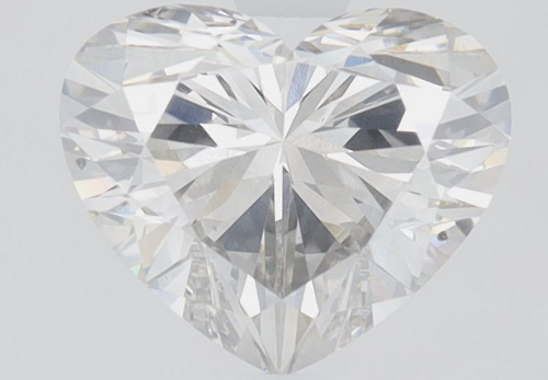 1.01 carat Fancy Light Gray-SI1 Natūralus Heart Deimantas (1)