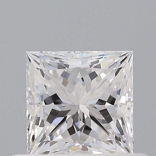 0.6 carat D-VVS2 Natūralus Princess Deimantas (1)
