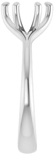 Sužadėtuvių Žiedas „Solitaire“ 585 Baltojo Aukso Round 7mm (4)