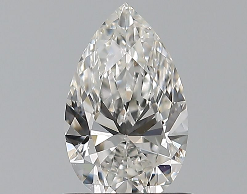 0.73 carat F-VS2 Natūralus Pear Deimantas (1)