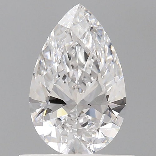 0.7 carat D-VS2 Natūralus Pear Deimantas (1)