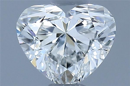 0.42 carat G-VVS1 Natūralus Heart Deimantas (1)