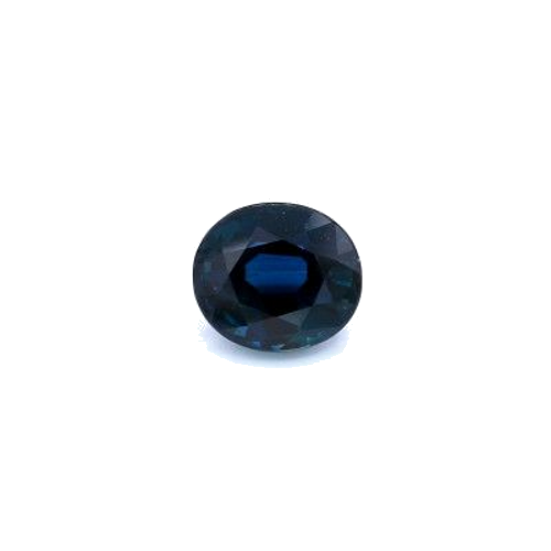 1.6 carat BLUE BRILLIANTSTEP cut Oval Safyras (1)