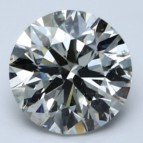 4.01 carat I-SI2 Excellent cut Natūralus Round Deimantas (1)