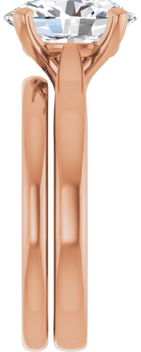 14K Rose 10x8 mm Oval Engagement Ring Mounting (9)