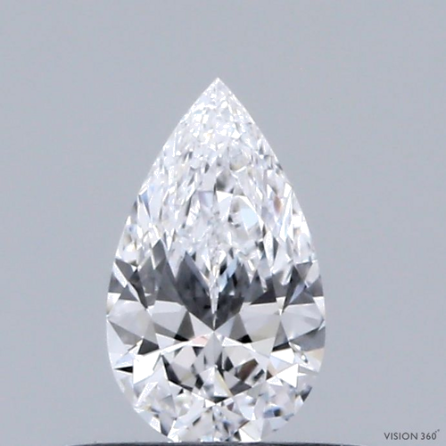 0.4 carat D-VS2 Natūralus Pear Deimantas (1)