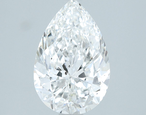 1.75 carat F-SI2 Natūralus Pear Deimantas (1)