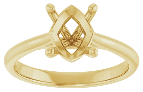 Sužadėtuvių Žiedas „Solitaire“ 10k yellow gold Oval 9mm x 7mm (3)