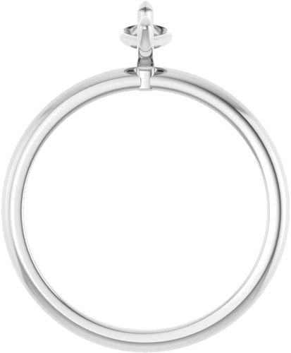 14K White  9x4.5 mm Marquise Solitaire Engagement Ring Mounting (2)