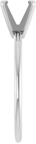 Sužadėtuvių Žiedas „Solitaire“ 14k white gold Round 6.5mm (4)