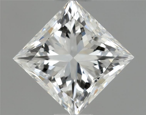 0.62 carat F-VVS2 Natūralus Princess Deimantas (1)