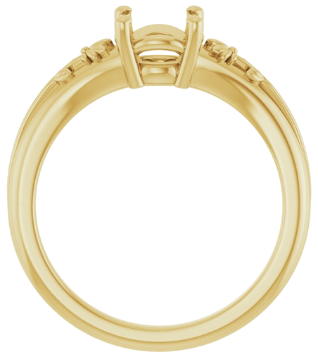 Sužadėtuvių Žiedas „Solitaire“ 18k yellow gold Round 6.5mm (2)