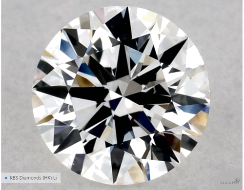 0.5 carat E-VS2 Excellent cut Natūralus Round Deimantas (1)