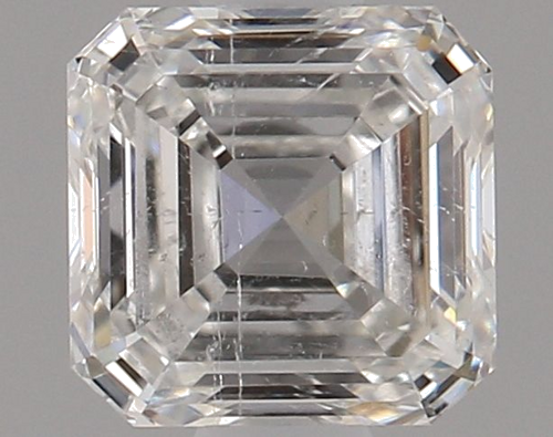 0.76 carat G-SI2 Natūralus Asscher Deimantas (1)