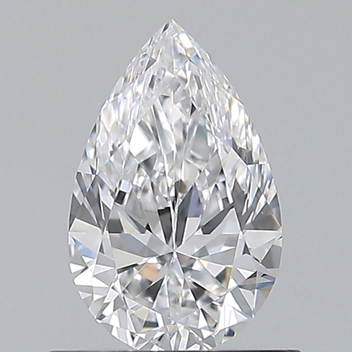 0.7 carat D-VVS1 Natūralus Pear Deimantas (1)