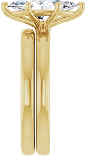 Sužadėtuvių Žiedas 14k yellow gold Marquise 12mm x 6mm (9)