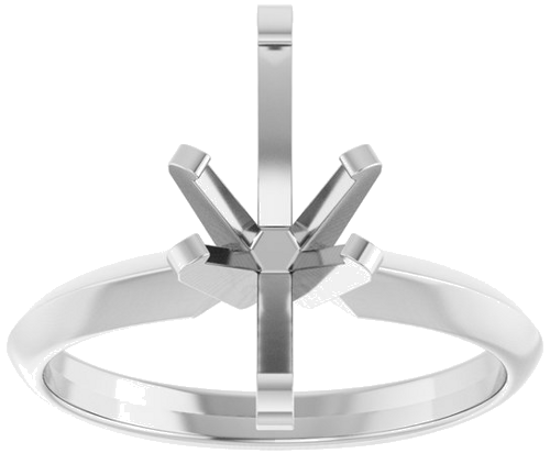 14K White 12x6 mm Marquise Solitaire Engagement Ring Mounting (3)