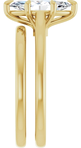 Sužadėtuvių Žiedas „Claw-Pong“ 14k yellow gold Marquise 11mm x 5.5mm (9)